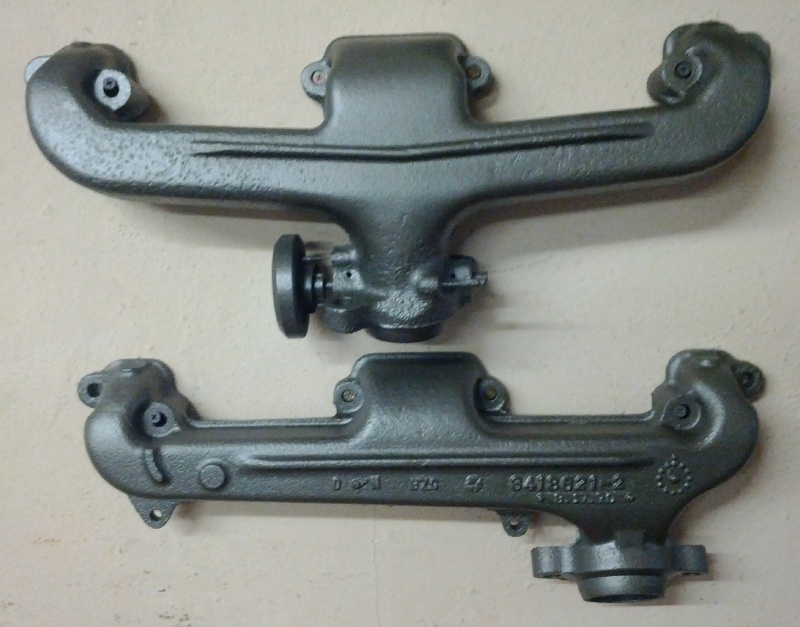 340 exhaust manifold difference E and A - Moparts Forums